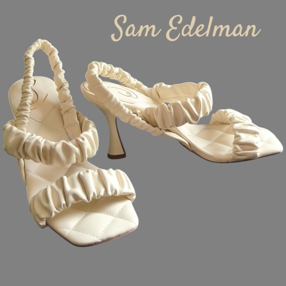 Sam Edelman Shoes - Sam Edelman Cream Heels Size 8.5 Woman’s